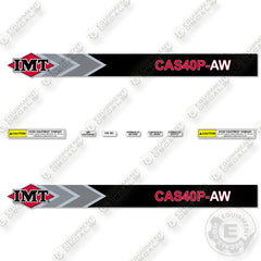 Fits IMT CAS40P-AW Reflective Decal Kit Air Compressor
