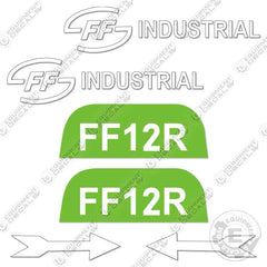 Fits Industrial FF12R Decal Kit Mini Excavator