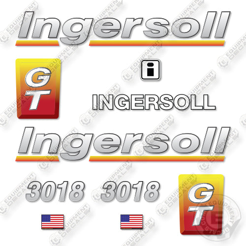Ingersoll-Rand 3018 GT Decal Kit Mower Tractor- Aftermarket Kit