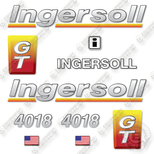 Ingersoll-Rand 4018 GT Decal Kit Mower Tractor- Aftermarket Kit