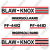 Image of Ingersoll Rand BLAW KNOX PF4410 Decal Kit Asphalt Paver- Aftermarket Kit
