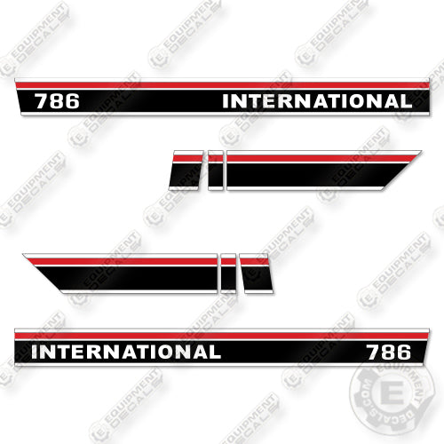 International 786  Decal Kit Harvester - Style 2 - Aftermarket Kit