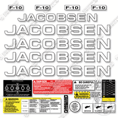 Fits Jacobsen F-10 Decal Kit Mower