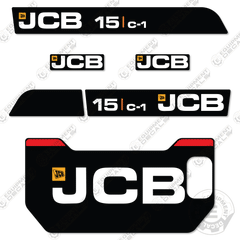 Fits JCB 15C-1 Decal Kit Mini Excavator