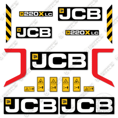 Fits JCB 220X LC Decal Kit Excavator