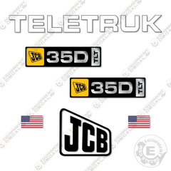 Fits JCB 35D TLT Decal Kit Forklift