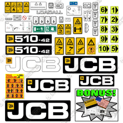 Fits JCB 510-42F Decal Kit Telehandler