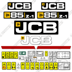 Fits JCB 85Z-1 Decal Kit Mini Excavator