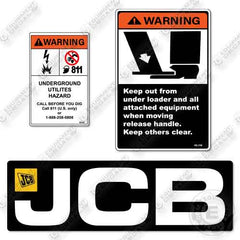 Fits JCB Bucket 409 PN13553 Decal Kit Wheel Loader