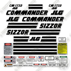 JLG CM1720 Decal Kit Scissor Lift -Aftermarket Kit