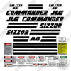 Image of JLG CM1720 Decal Kit Scissor Lift -Aftermarket Kit