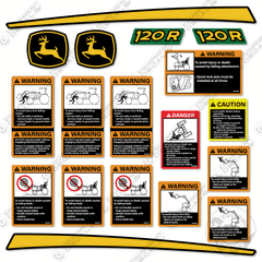 Fits John Deere 120R Decal Kit Loader Attachment