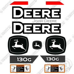 Fits John Deere 130G Decal Kit Excavator - New Style