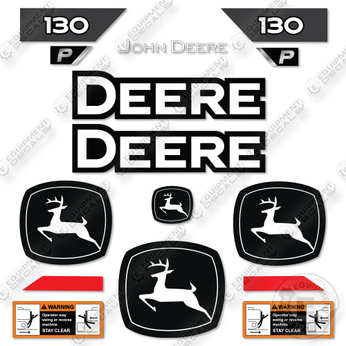 Fits John Deere 130P Decal Kit Mid-Size Excavator