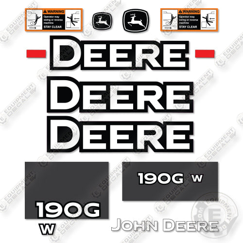 Fits John Deere 190GW Decal Kit Excavator