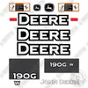 Image of Fits John Deere 190GW Decal Kit Excavator