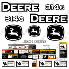 Fits John Deere 314G Decal Kit Skid Steer - PRE 2020 VERSION!