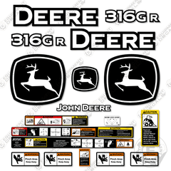 Fits John Deere 316GR Decal Kit Skid Steer - 2020+