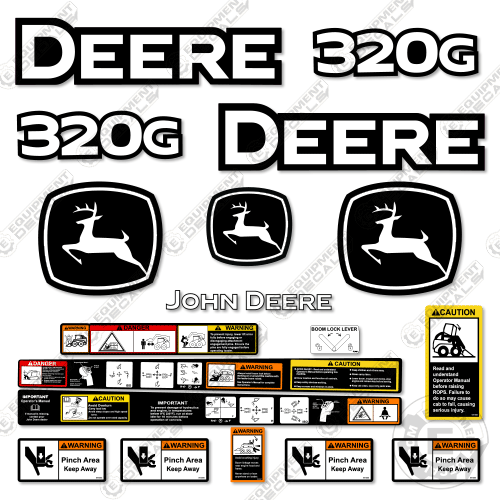 Fits John Deere 320G Decal Kit - PRE 2020 VERSION!