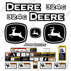 Fits John Deere 324G Decal Kit Skid Steer - POST 2020 MODEL!