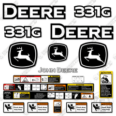 Fits John Deere 331G Decal Kit Skid Steer (BEFORE 2020)