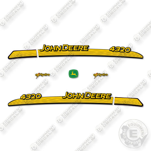 John Deere 4320 Decal Kit Utility Tractor - Aftermarket Kit