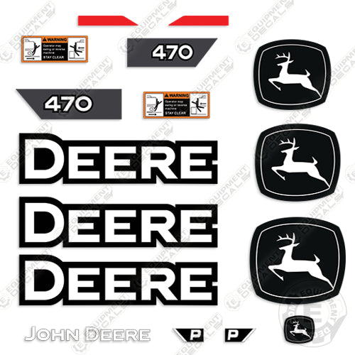 Fits John Deere 470 P-Tier Decal Kit Excavator