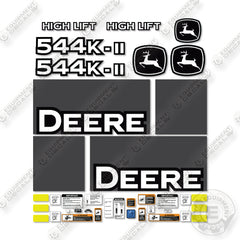 John Deere 544K-2 High Lift Decal Kit Wheel Loader - Aftermarket Kit