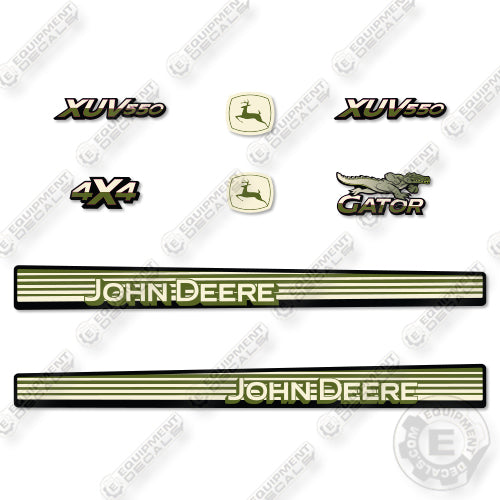 Fits John Deere 550 XUV Olive TAN Custom Decal Kit UTV