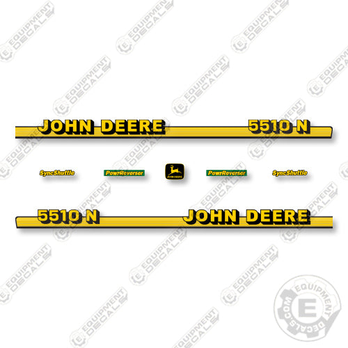 John Deere 5510N Decal Kit Tractor - Aftermarket Kit
