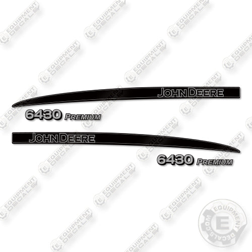 John Deere 6430 Premium Decal Kit Tractor- Custom Silver - Aftermarket Kit
