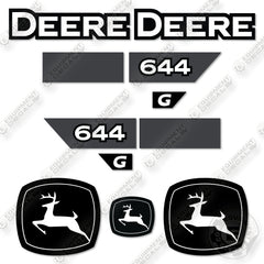 Fits John Deere 644G New Style Decal Kit Wheel Loader
