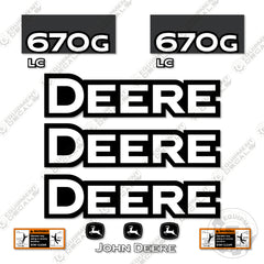 Fits John Deere 670C LC Decal Kit Excavator
