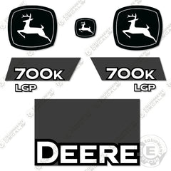 John Deere 700K Decal Kit Crawler Dozer - 2019 and Up - Aftermarket Kit