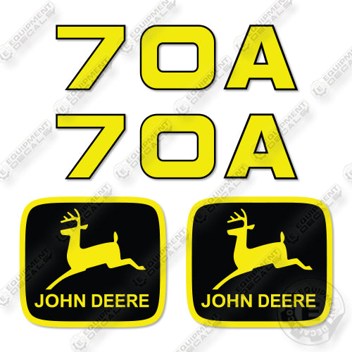 John Deere 70A Decal Kit Tractor- Aftermarket Kit