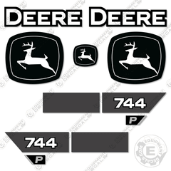 Fits John Deere 744P Wheel Loader Decal Kit