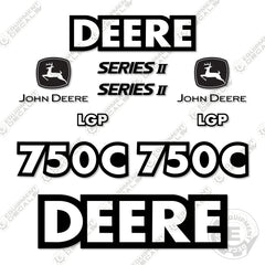 Fits John Deere 750C LGP Series 2 Decal Kit Dozer