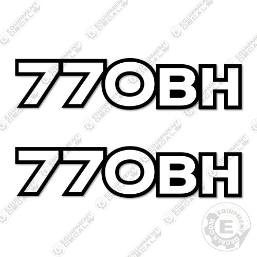 Fits John Deere 770BH Number Decals - Motor Grader CUSTOM