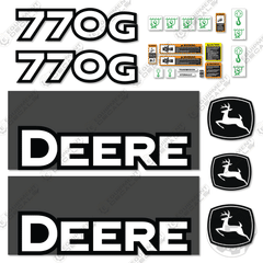 Fits John Deere 770G Decal Kit Motor Grader (2009-2010) - Scraper