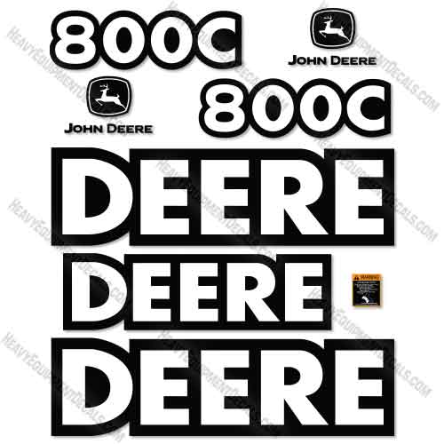 Fits John Deere 800C Decal Kit Excavator