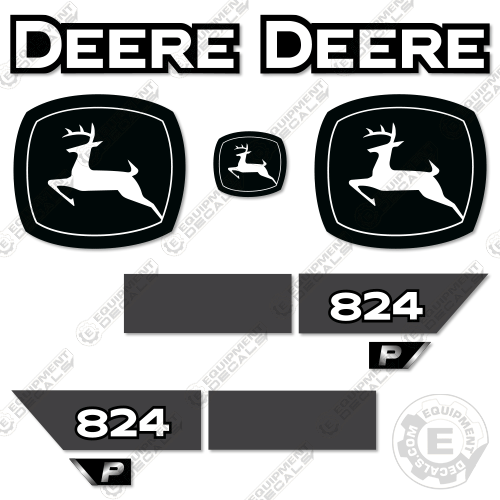 Fits John Deere 824P Wheel Loader Decal Kit