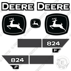 Fits John Deere 824P Wheel Loader Decal Kit