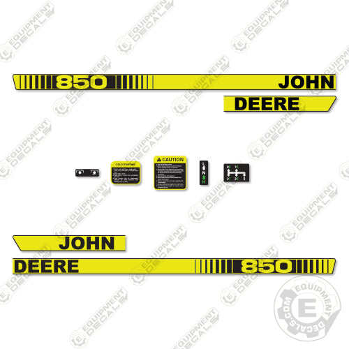 Fits John Deere 850 Decal Kit Tractor