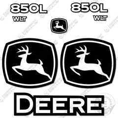 Fits John Deere 850L WLT Dozer Crawler Decal Kit