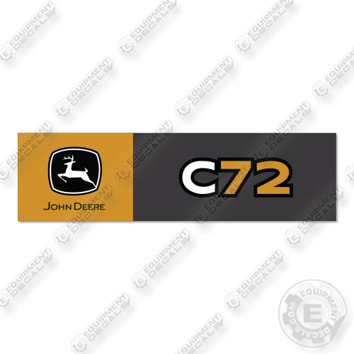 Fits John Deere C72 New Style Decal Kit Bucket
