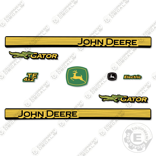 John Deere Gator TE4X2 Electric Decal Kit UTV - Aftermarket Kit