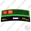 Image of John Deere GX325 Dash Decal Lawn Tractor - Aftermarket Kit