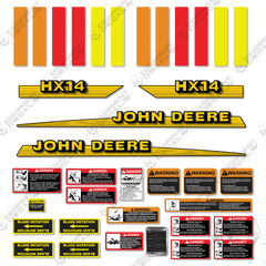 Fits John Deere HX14 Decal Kit Rotary Cutter