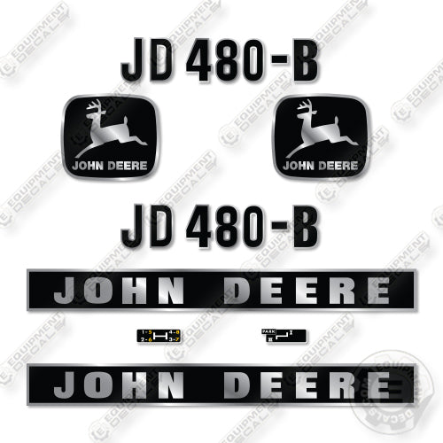 John Deere JD480-B Decal Kit Forklift- Aftermarket Kit