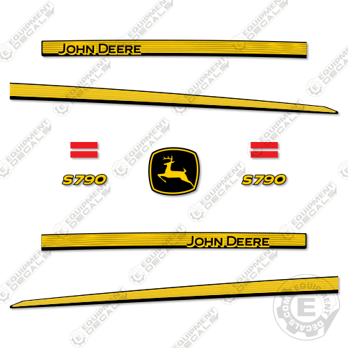 Fits John Deere S790 Decal Kit Combine